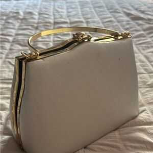 White and Gold Women's Handbag